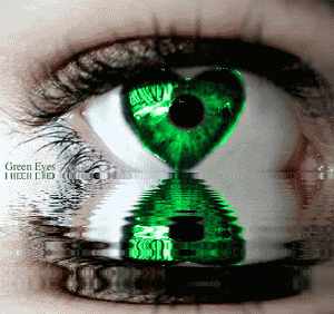 Green Heart Eye